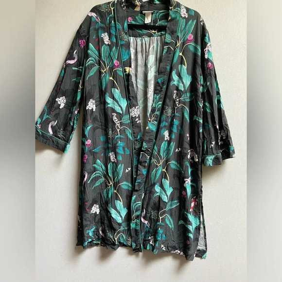 Anna Glover x  H&M floral kimono Sz L - Picture 2 of 11